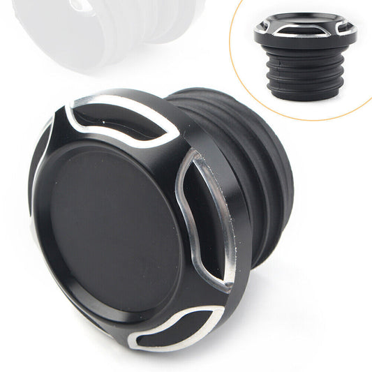 Cut Gas Cap Fuel Tank Right-hand Thread for Harley Dyna Softail Black cl