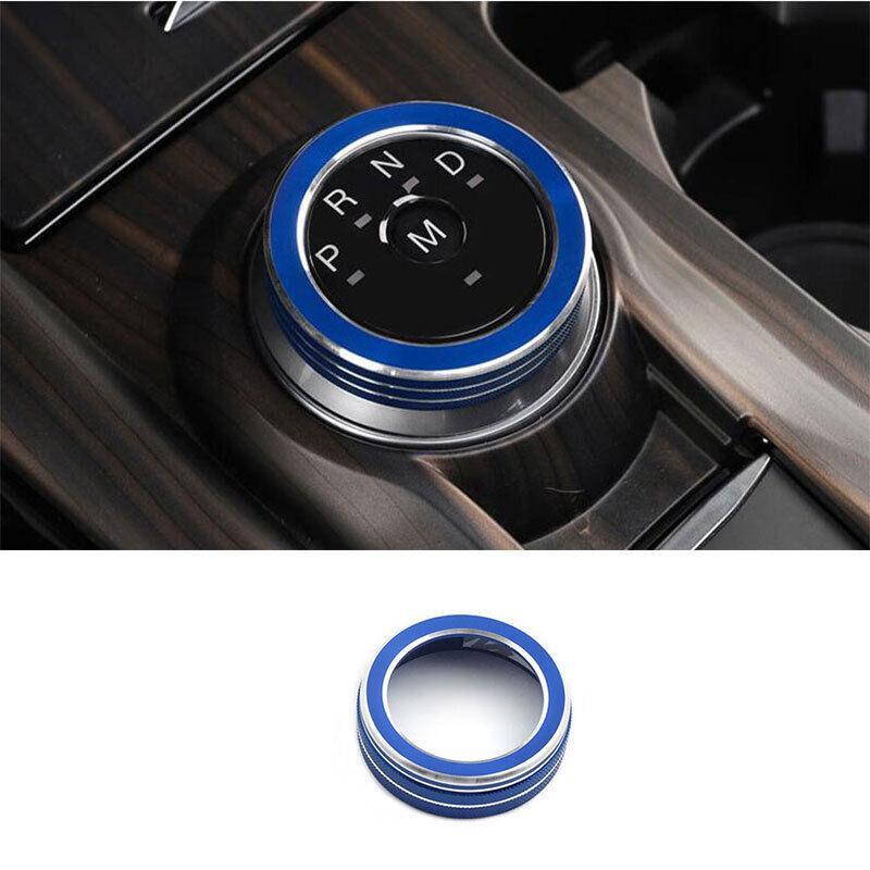 Central Console Gear Shift Knob Ring Fit for Ford Explorer 20-2022 Blue Aluminum
