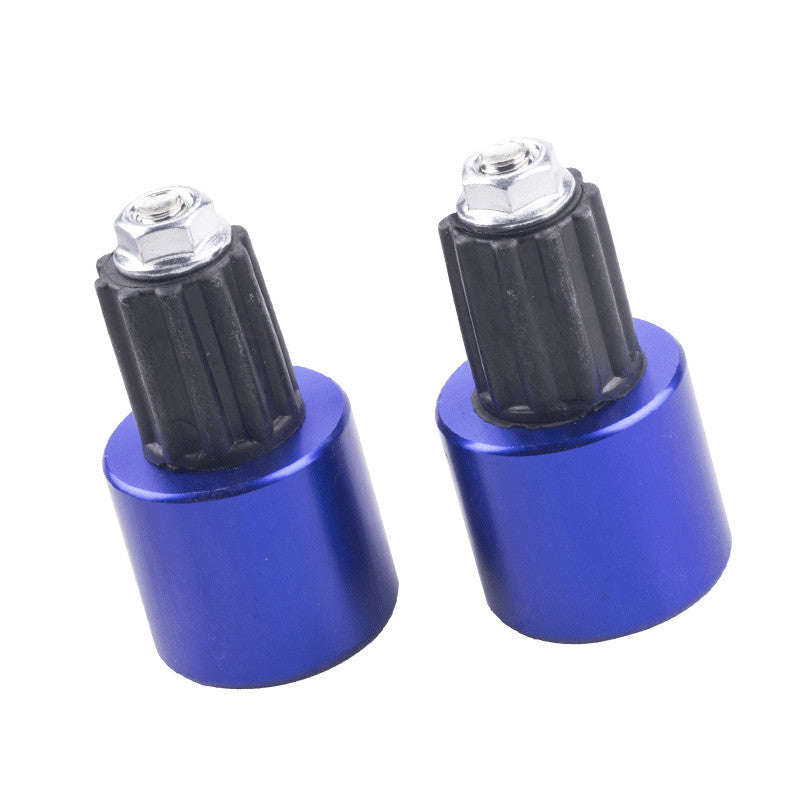 Handlebar Grips Bar End Cap Plugs Slider CNC Motorcycle Parts-Blue
