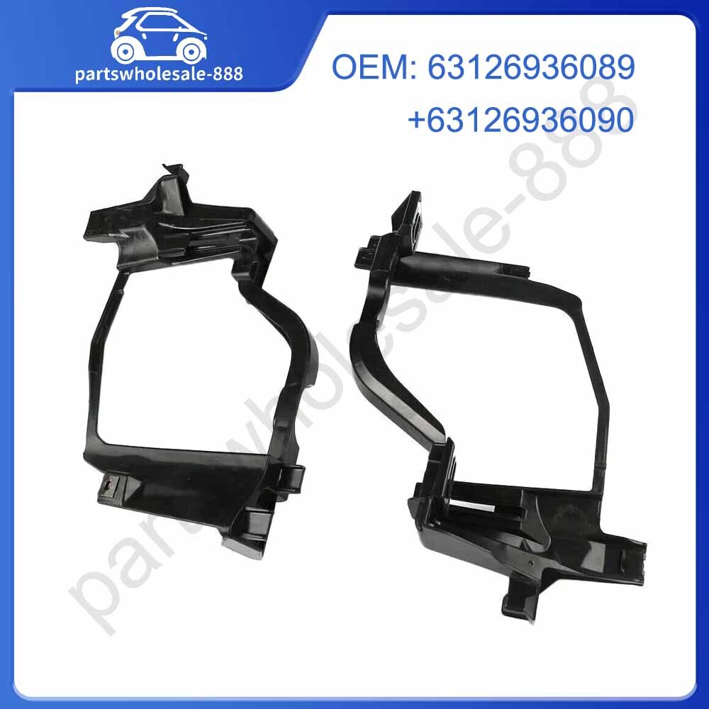 2Pcs LH RH Headlight Mount Bracket for BMW E60 E61 5 Series 528 535 2004-2010