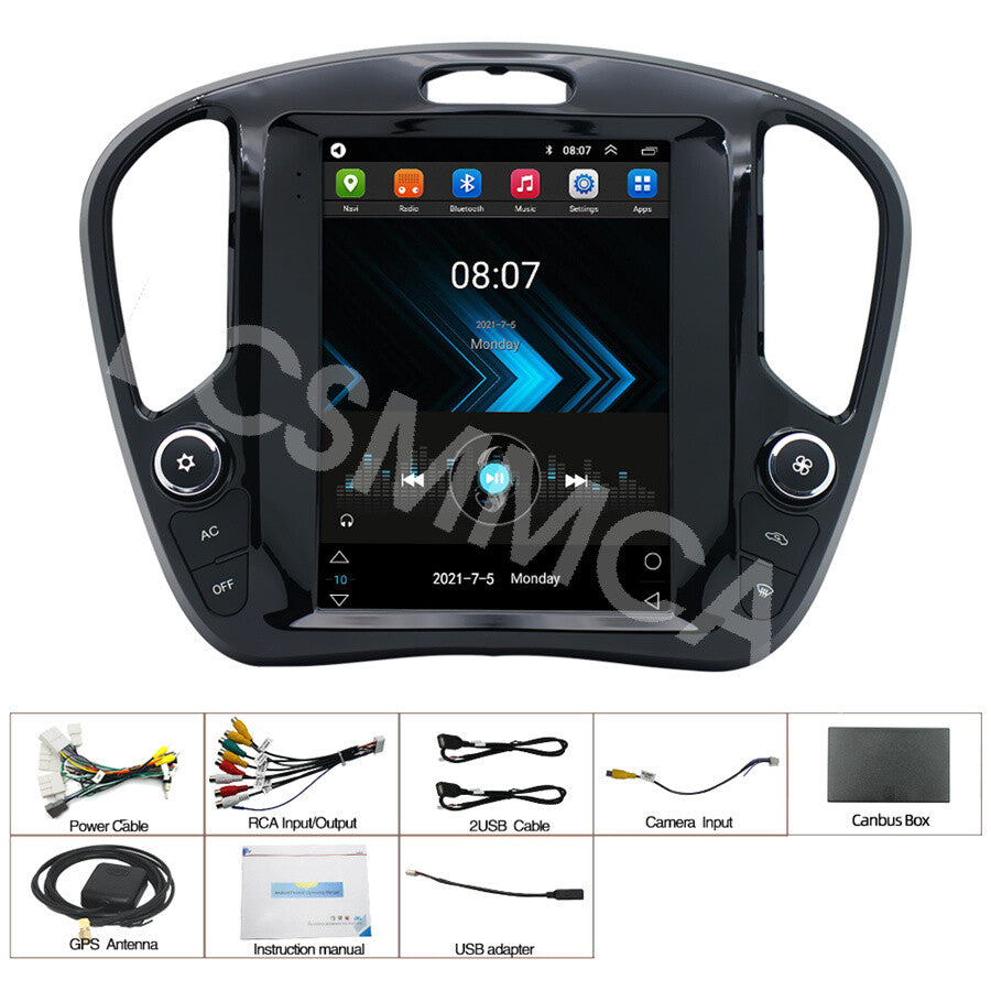 Car Stereo Radio Vertical Screen GPS Navigation Fit for Nissan Juke 2010-2018