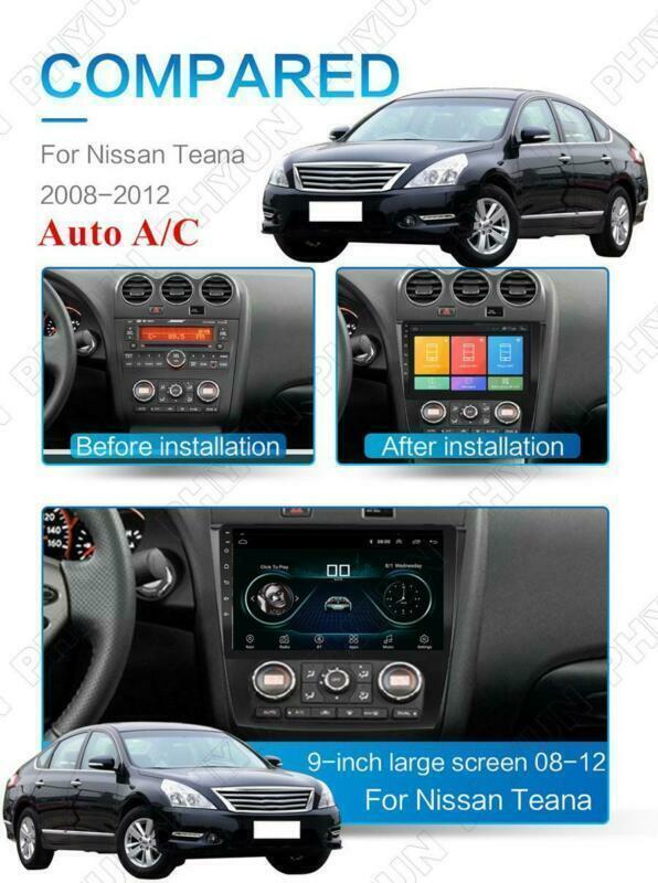 For 08-12 for Nissan Teana Altima Auto A/C Stereo Radio 9 Android 10.1 GPS Navi