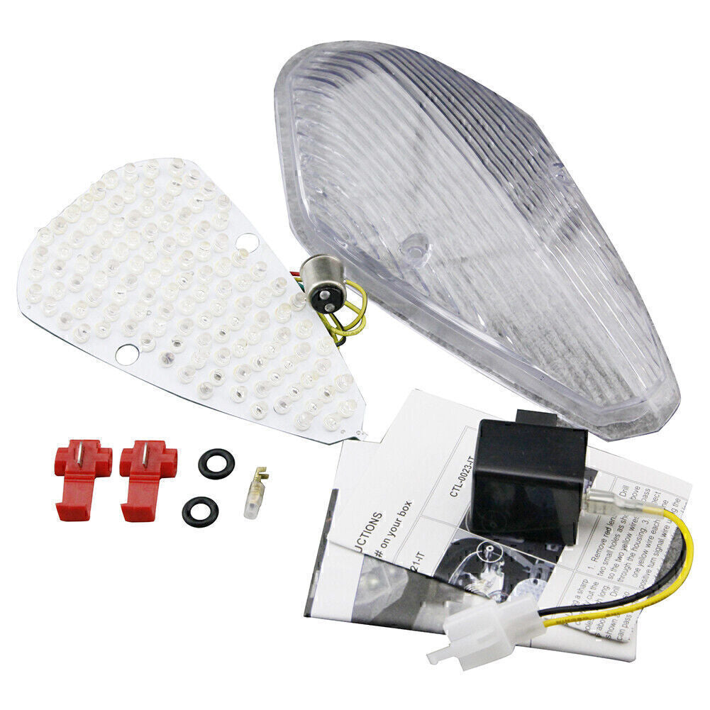 Tail light+Turn Signals for Honda VTX1300 REYRO VTX1800 REYRO 02-08 1800T clear