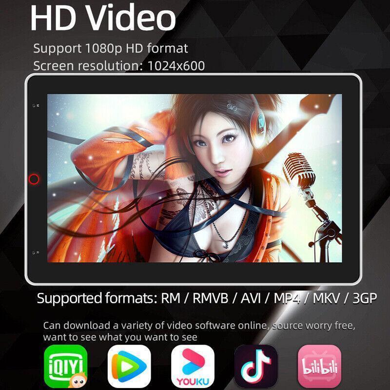 360¡ã Rotatable 1Din 10.1 Android 10.1 Car GPS Navigation WiFi FM MP5 Player