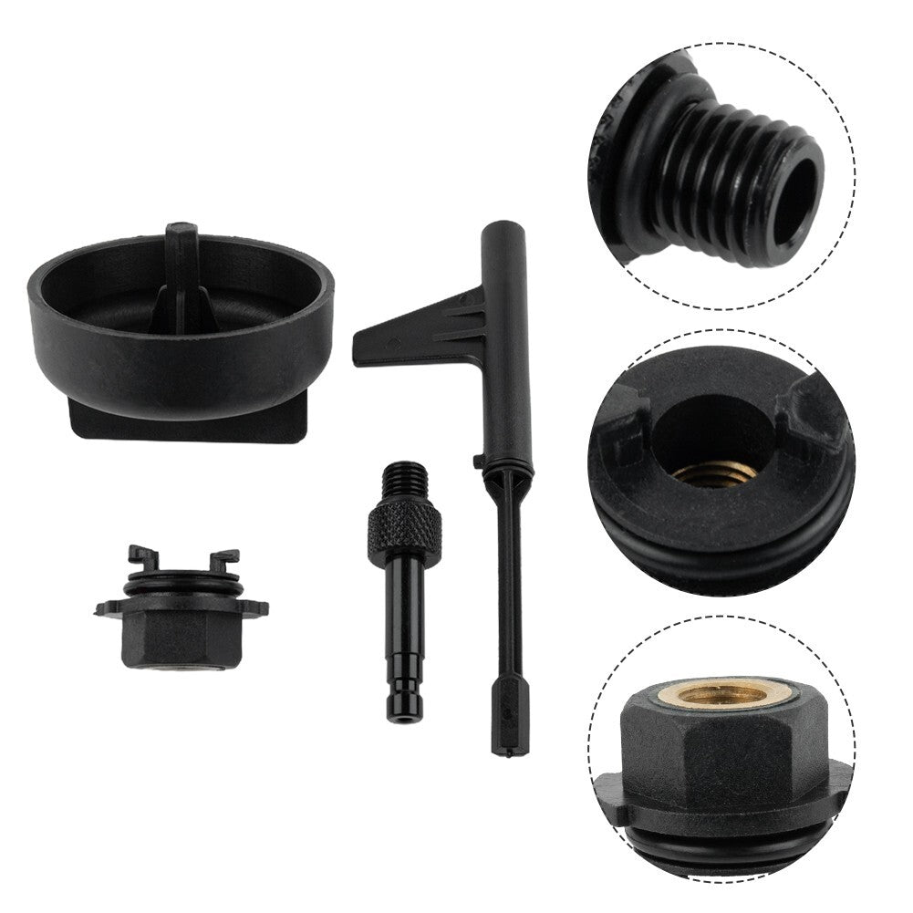 4pcs Transmission Oil Filling Adapter Tool Set for Mercedes 725.0 9-Speed Black