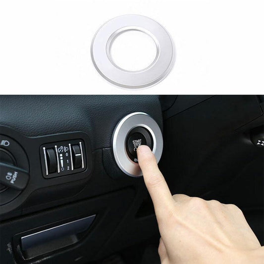 for Maserati Quattroporte 2013-21 ABS Silver Engine Start Stop Button Cover Ring