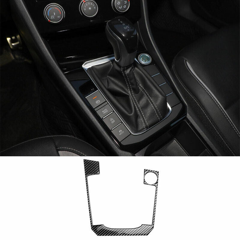 For 19-2022 for Volkswagen for Jetta Mk7 Real Carbon Fiber Console Gear Shift Frame Trim