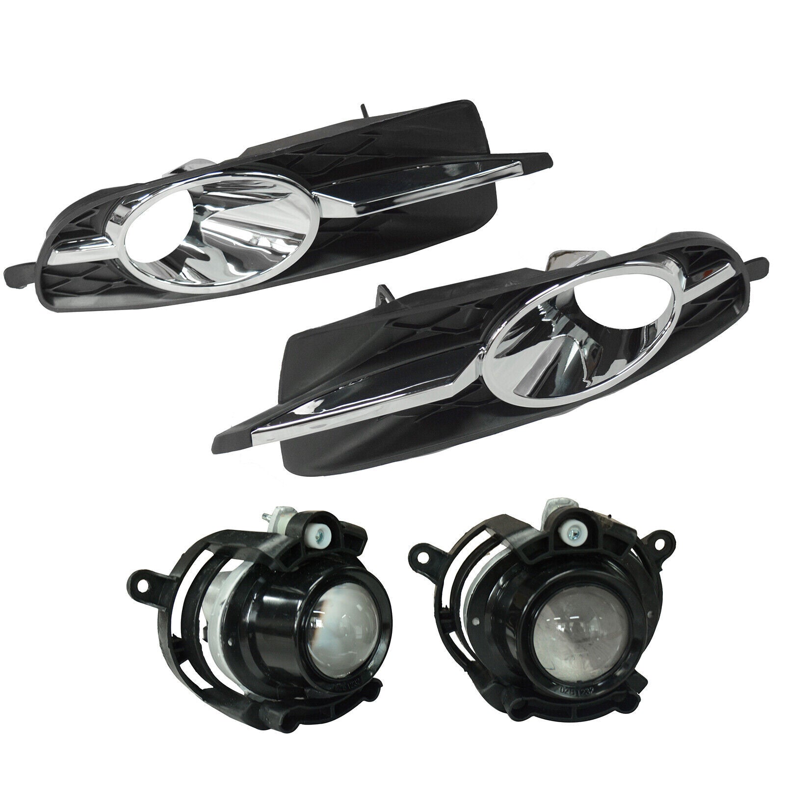 Pair Front Bumper Fog Lights Assembly With Covers for Buick LaCrosse 2010-2013