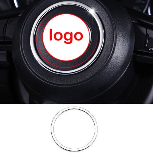 for Mazda CX-30 2020-24 ABS Silver Inner Steering Wheel Horn Ring Trim Cover 1X