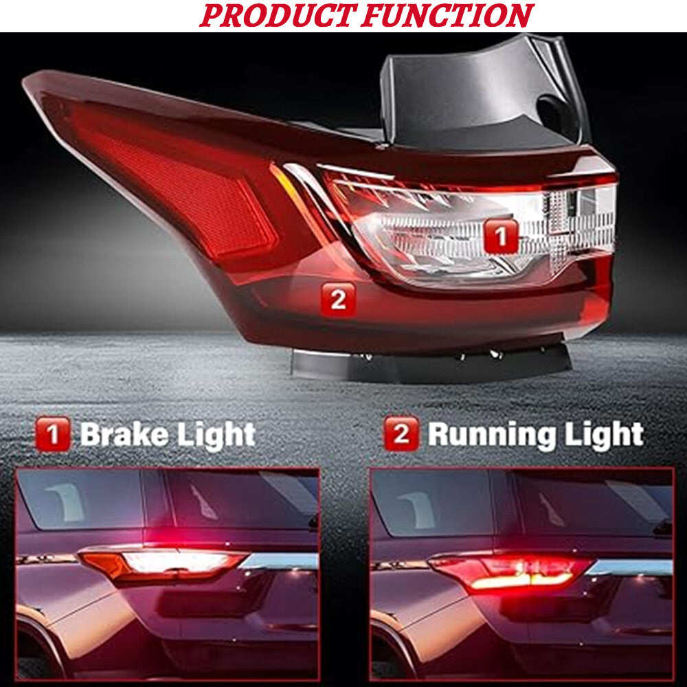 pair of LH right-hand kit for outer taillights, suitable for Chevrolet trailers (2018-2021)