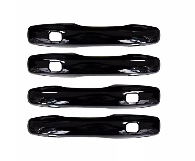 for Volvo XC60 2018-2024 Glossy Black Exterior Side Door Handle Cover Trim 4Pcs