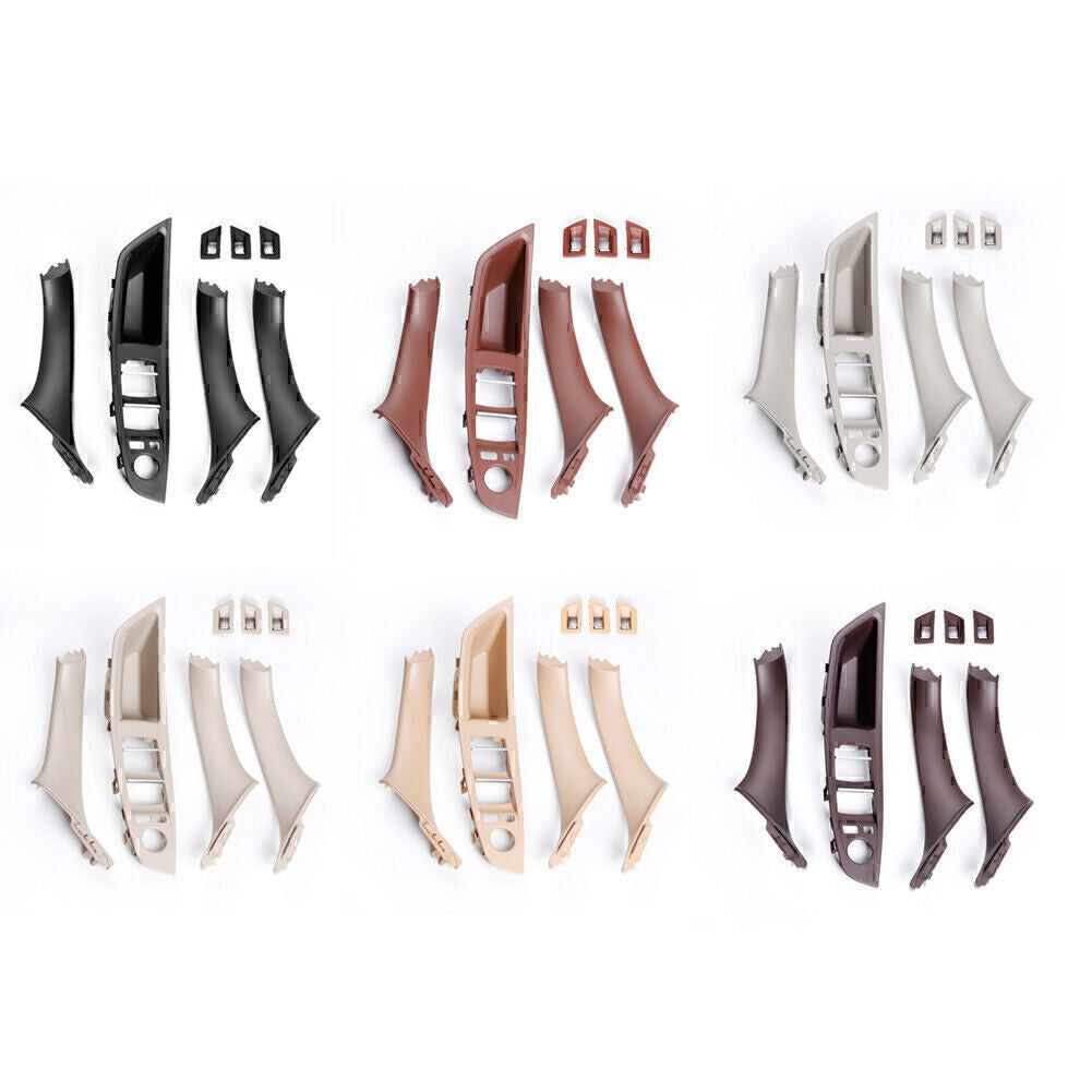 7x Car Door Window Switch Panel+Door Handle for BMW F10 F11 F18 5 Series 2010-17