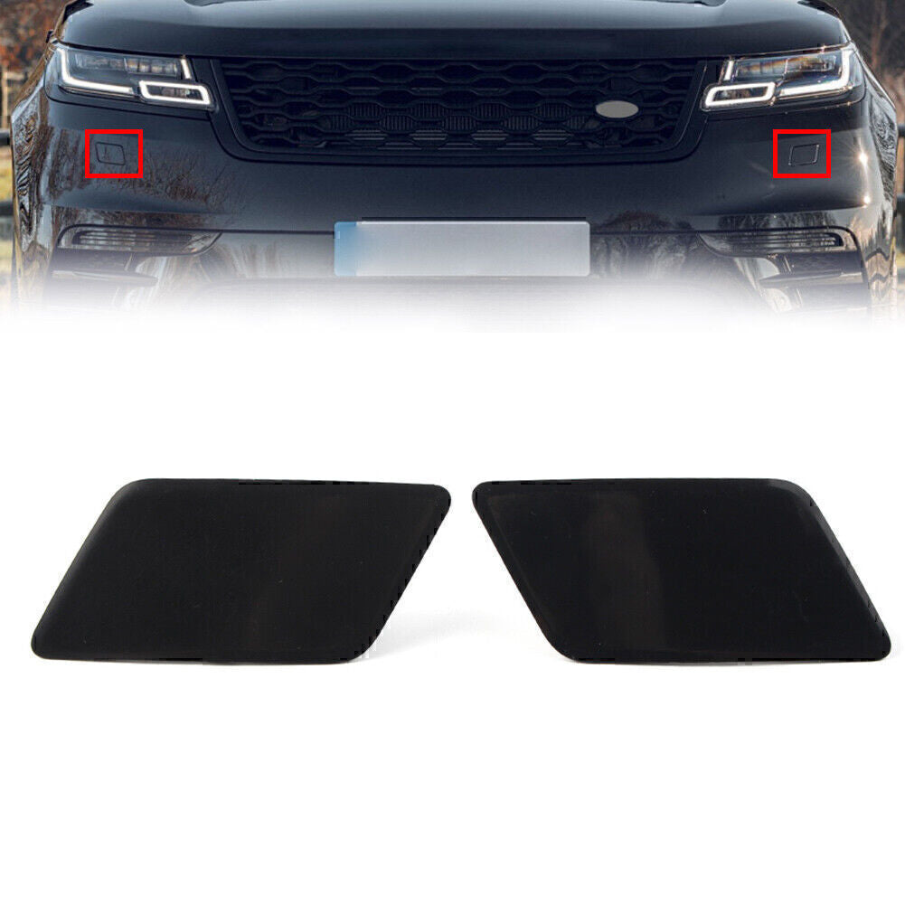 Pair Headlamp Washer Cover Cap for Range Rover Velar 2017+ LR093500