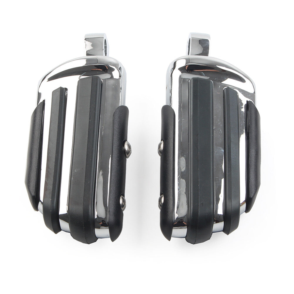 2x Male Foot pegs Footrest Pedal 32mm 1.25 for Harley Iron XL 883 1200 Dyna