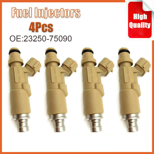 4x NEW Fuel Injector 23250-75090 for Toyota Coaster Hilux for Land Cruiser 90 Prado