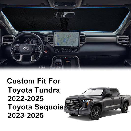 For 2022-2025 for Toyota Tundra Car Front Windshield Sun Shade Reflective UVs Cover