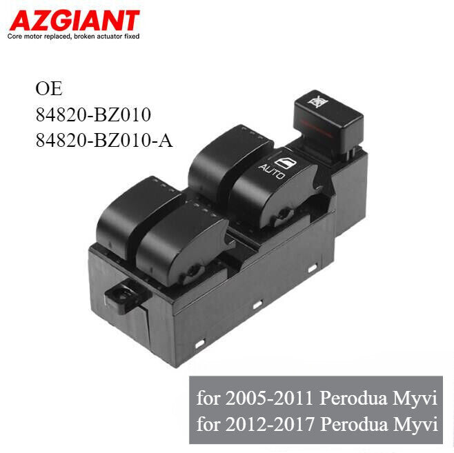 for 2005 - 2017 for Perodua Myvi Master Front Right Master Window Switch 84820-BZ010