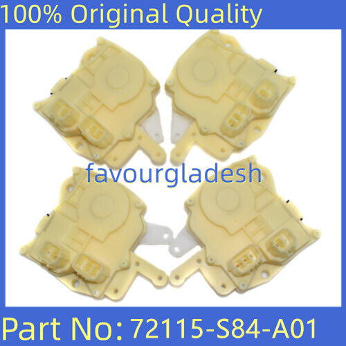 4 Sides Complete Set Power Door Lock Actuator Fit for Honda Accord for Civic Odyssey