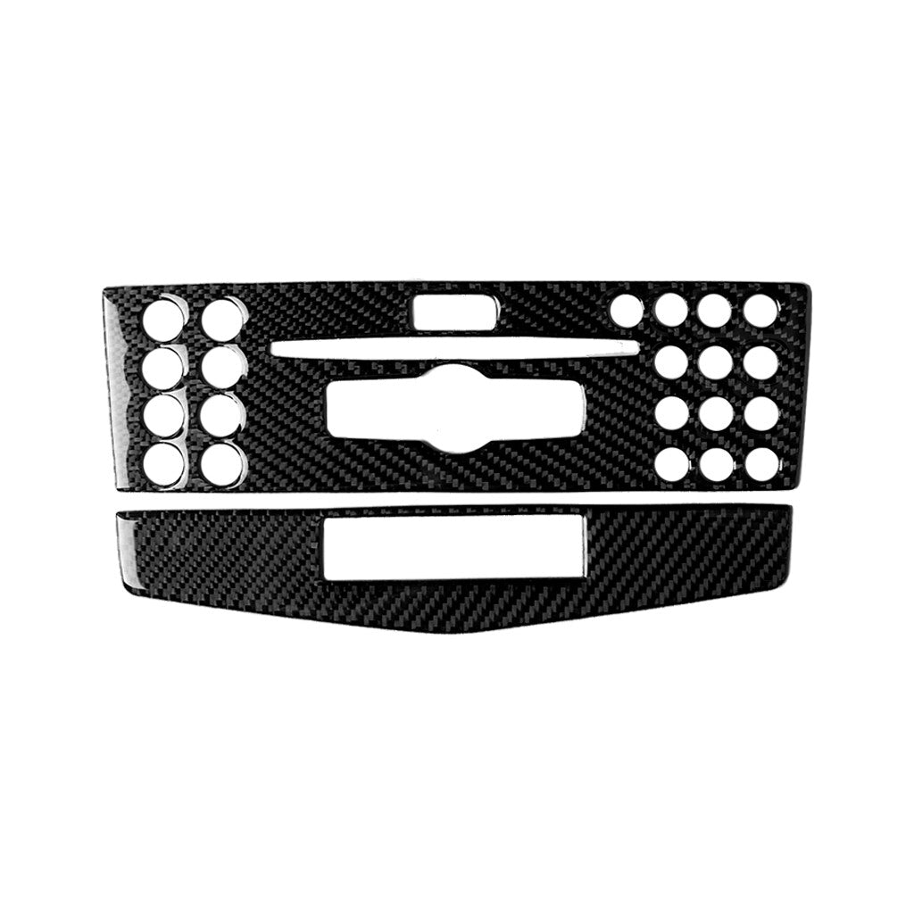 Carbon fiber consoles CD bezel for Mercedes-Benz C-Class W204 2007-2010