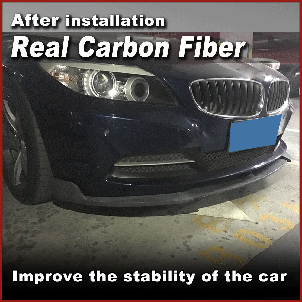 Fit for BMW Z4 E89 Roadster 2009-13 Front Bumper Lip Chin Splitter Carbon Fiber