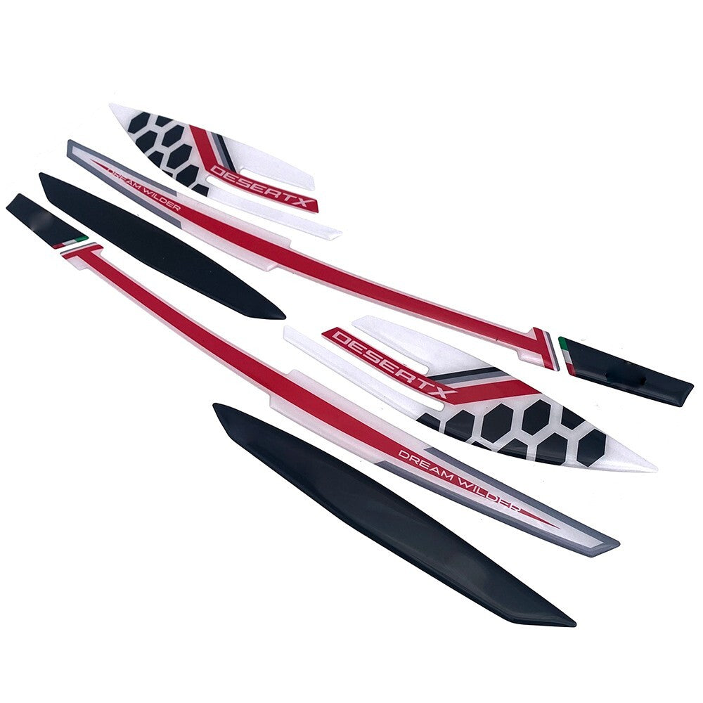 Stickers 3D Guards Side Tank Motorcycle Compatible With for Ducati Desertx