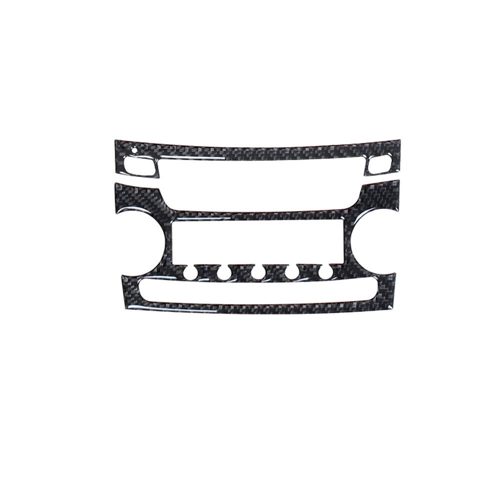 2Pcs Carbon Fiber Interior Console CD Player Cover Trim for Acura TL 2004-2008