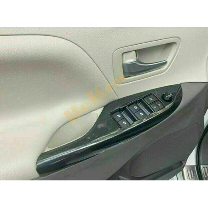 35p for Toyota for Sienna 2015-2020 Carbon Fiber Accessories Interior Kit Cover Trim