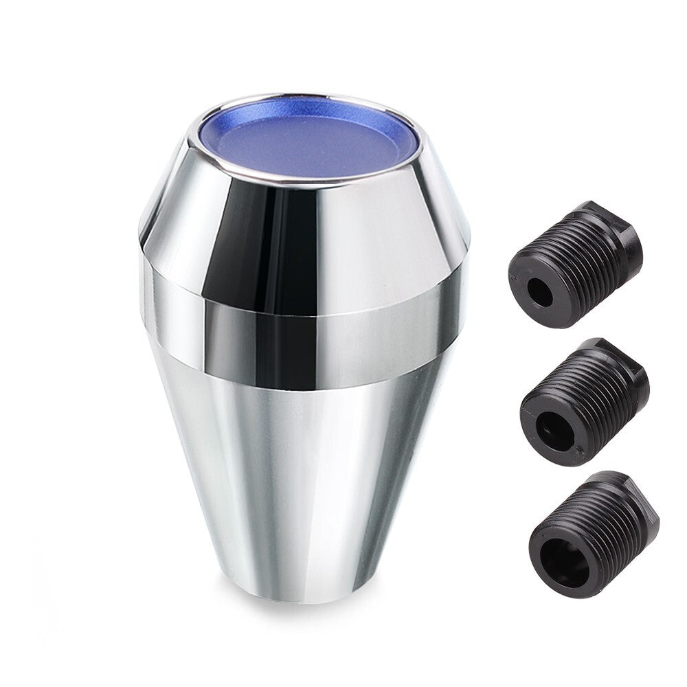 Universal Chrome Aluminum Manual MT Diamond Shape Gear Shift Knob