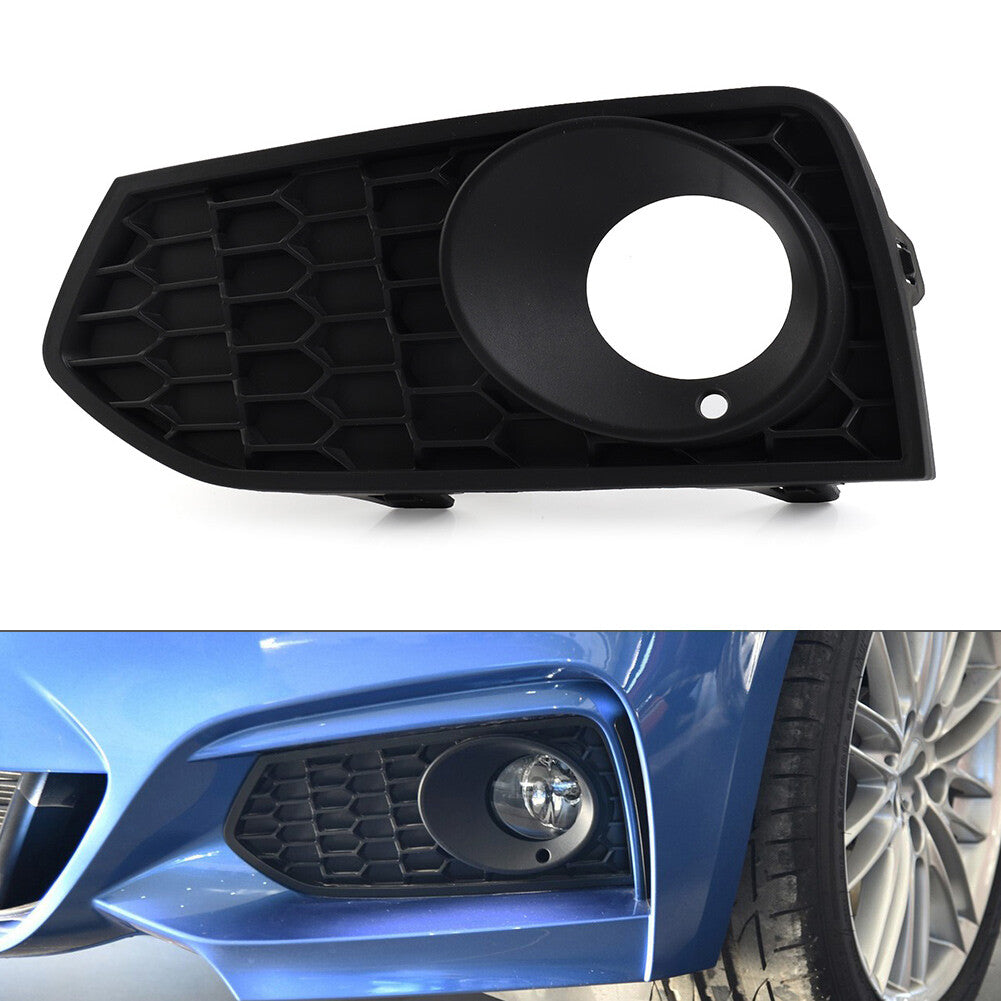 Closed Mesh Front Bumper Fog Light Lamp Grille for BMW 2 Series F22 F23 M Sport