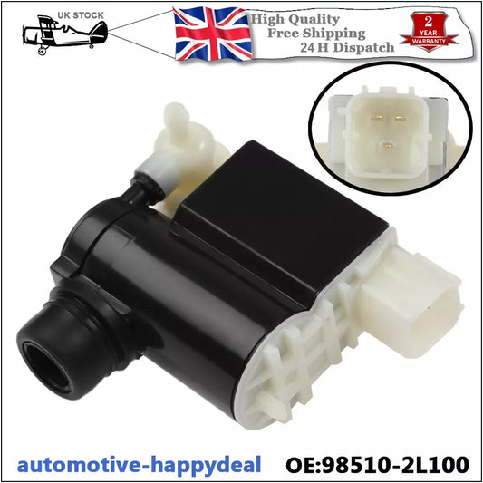 for HYUNDAI i10, i20, i30, ix20, ix55 DUAL TWIN OUTLET WINDSCREEN WASHER PUMP