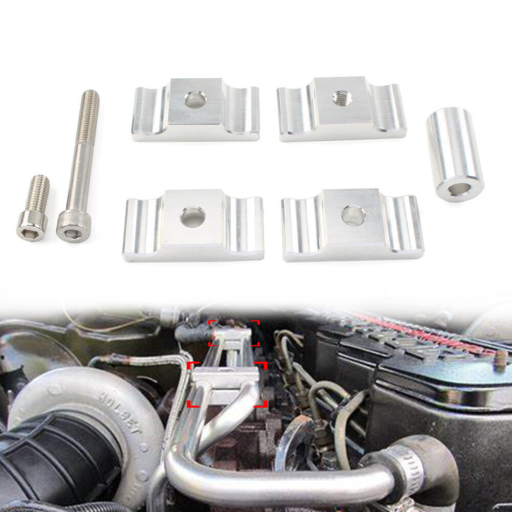 for Dodge 1989-1998 Vehicles With 12V Engine Sliver Heater Line Aluminum Clamps