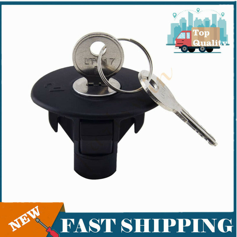 Locking gas tank plug cover with 2 buttons for Ford for Lincoln for Mercury 8U5Z-9C268-B