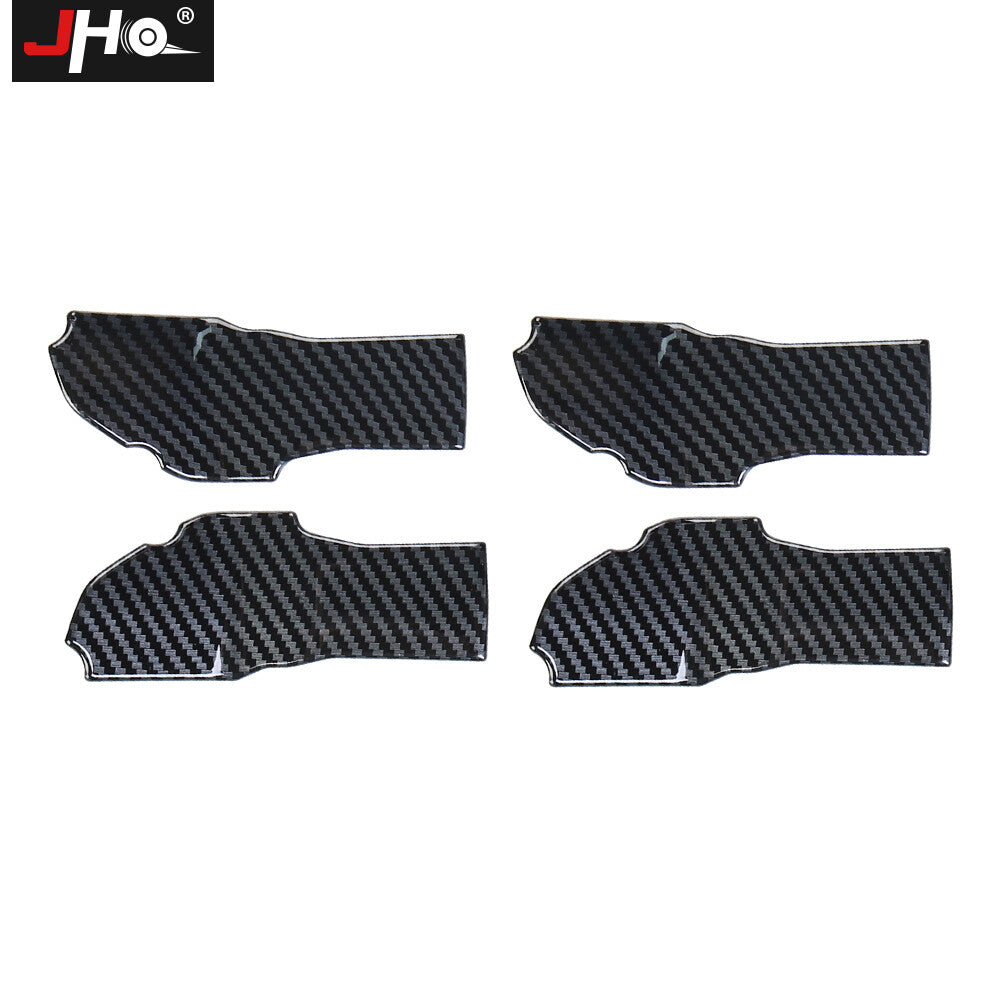 Carbon Fiber Car Inner Door Handle Bowl Panel Cover Trim for Ford Explorer 2020+