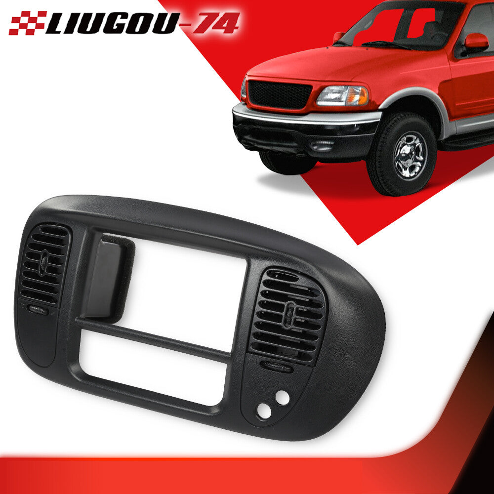 Center Dash radio with air conditioning vents, black, suitable for 1997-03 for Ford F150 Expedition, USA.