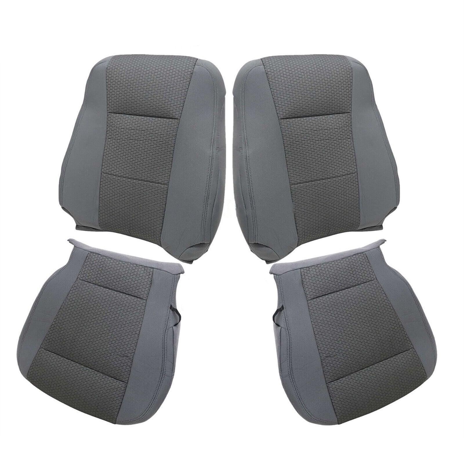 4X for Ford F150 XLT 2015-20 Front Driver+Passenger Bottom-Top for Seat Covers Cloth
