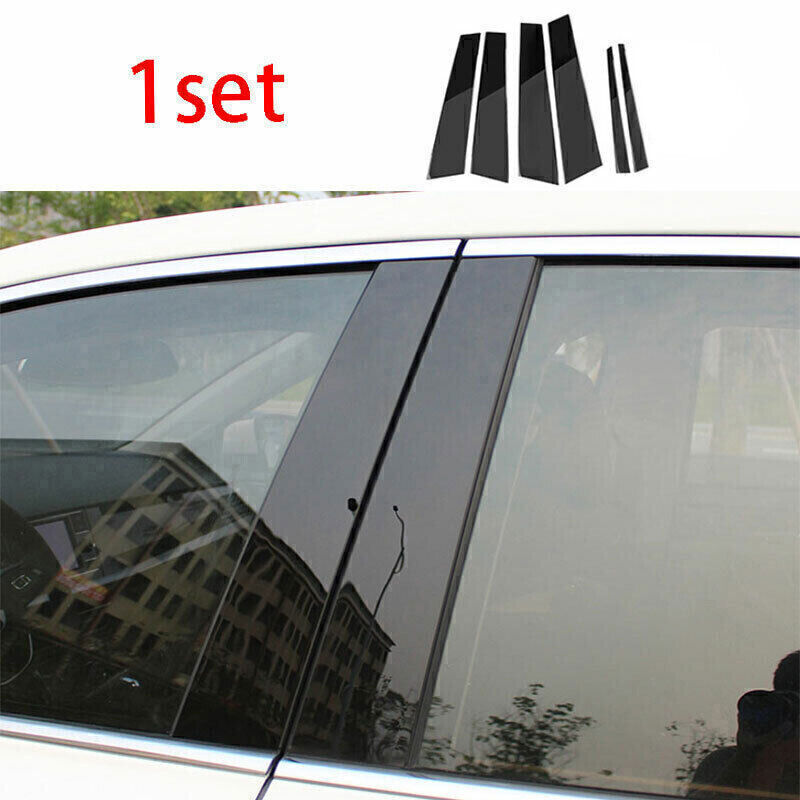 for Cadillac CT5 2020-24 Piano Black Pillar Posts Door Window Molding Strip Trim