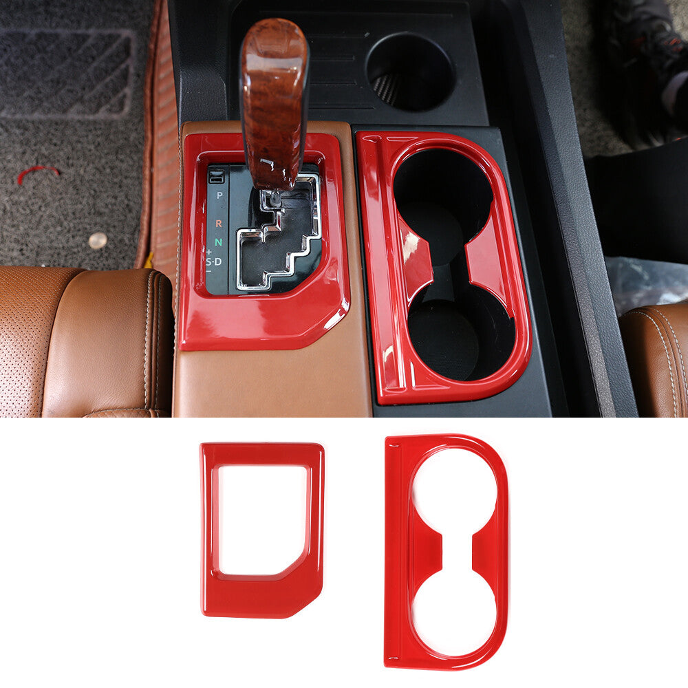Carbon fiber interior door handle trim frame for Toyota Tundra 14-21 USA
