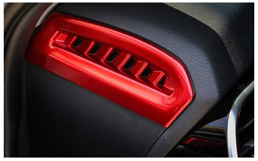 for Toyota for Camry 2018-2023 Red ABS Dash Console Side AC LR Air Outlet Vent Trim