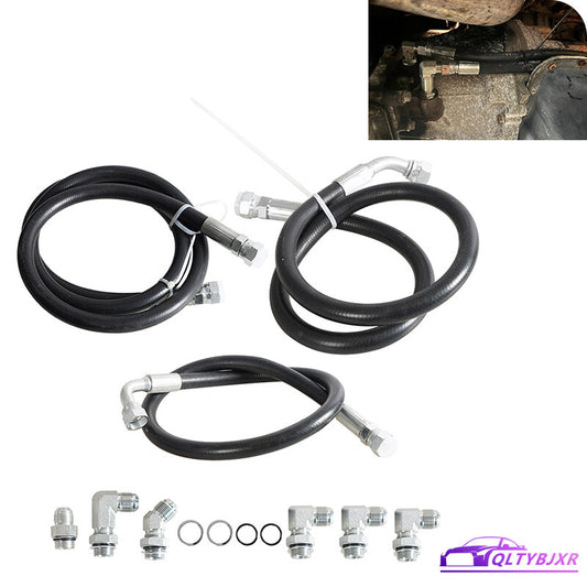 06-10 Duramax Transmission Cooler Lines Hoses Set for Chevy for GMC 6.6L Allison