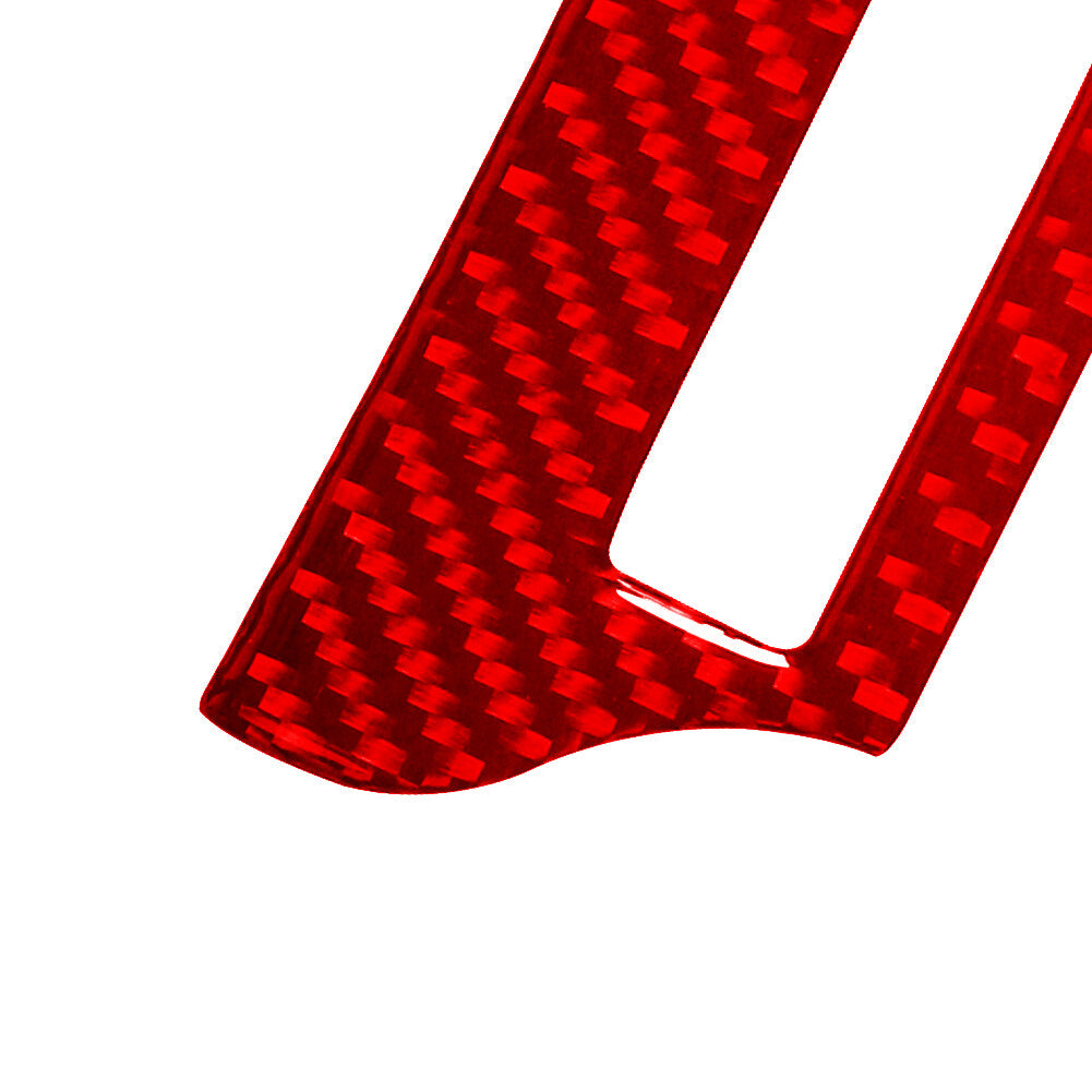4X Red Carbon Fiber Speedometer Cover Trim For Silverado/tahoe/ for sierra 2007-2014