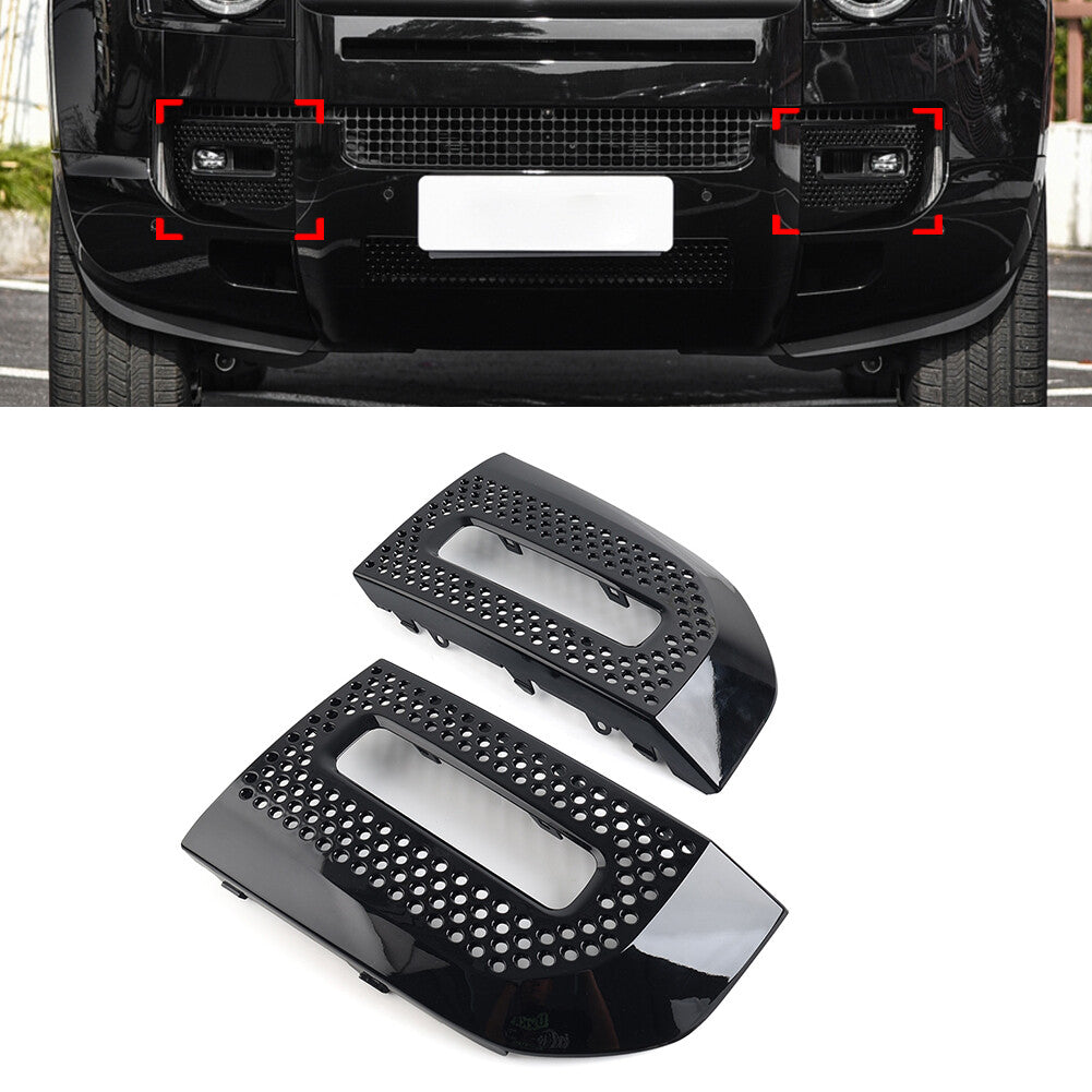 Fog Lights Grill Fog Lamp Frame Bezel Cover Fit for Land Rover for Defender 90 110 130