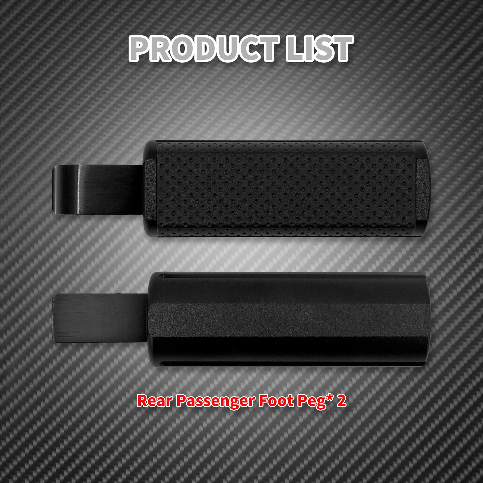 Non-Slip Defiance Rear Foot Peg Footrest Fit for Harley Softail LiveWire 2020-22