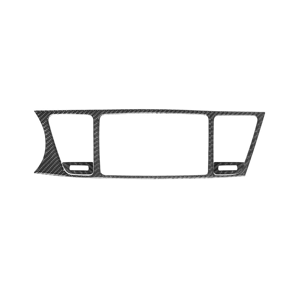 3X Carbon Fiber Center Multimedia Panel Cover Trim for KIA Cadenza 2014-2016