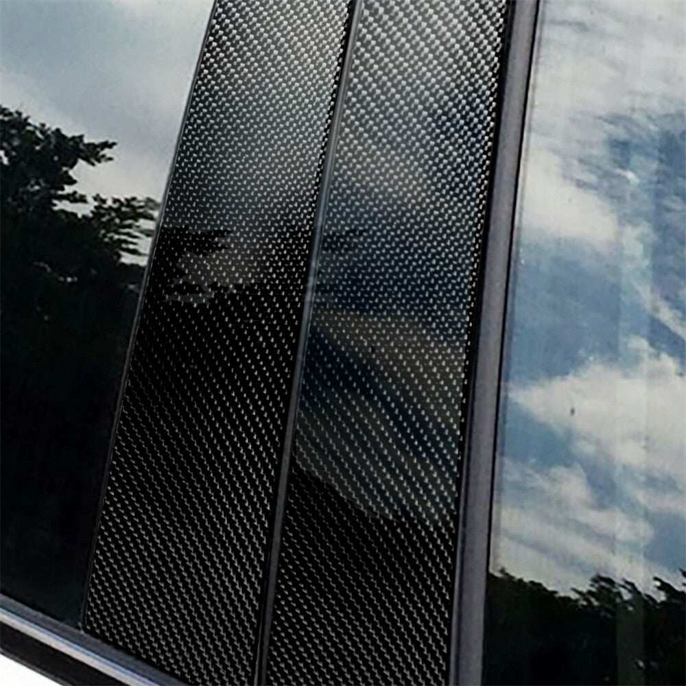 Carbon Fiber Window Pillar Posts Panel Cover for Mercedes-Benz GLC Class 2015-19