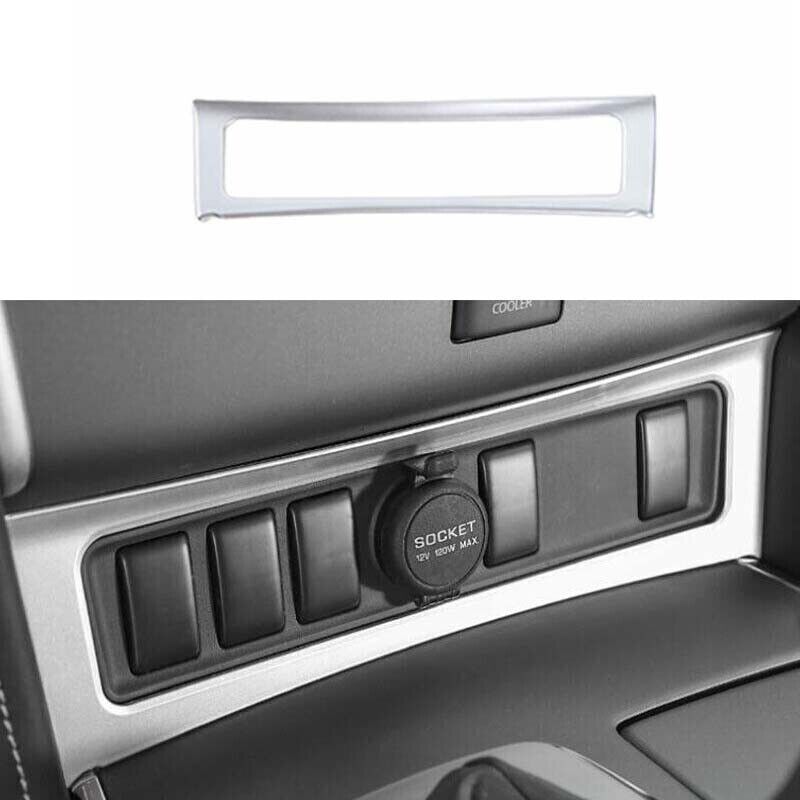 1P Silver Middle Console Cigarette Lighter Trim for Nissan Armada Patrol 2017-20