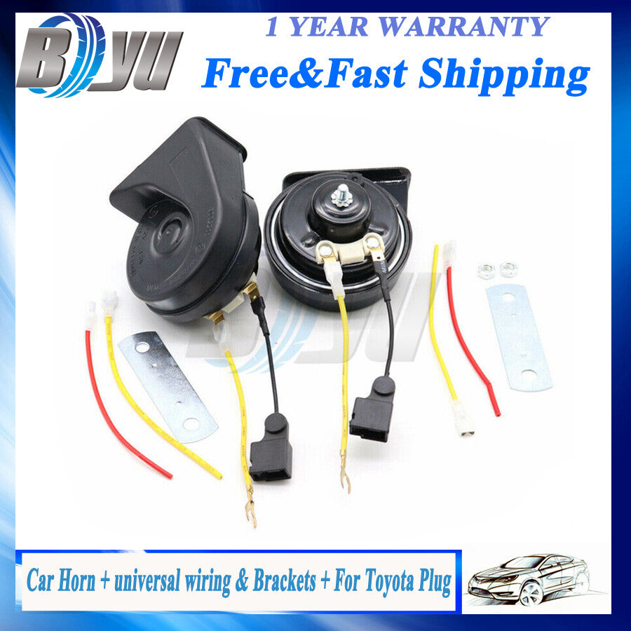 for Toyota for Corolla Crown for Camry RAV4 Pair Snail Electric Horn Waterproof 12V 110d
