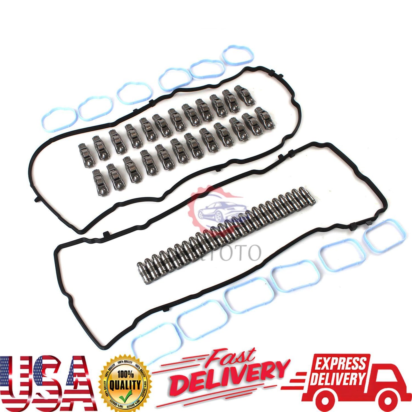 Rocker Arms Lifters Valve Gaskets Kit For 11-16 for Chrysler for Dodge for Jeep for Ram 3.6L New