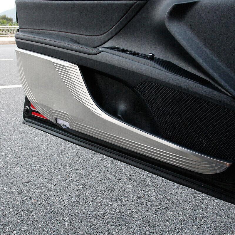for Toyota for Camry 18-2023 Silver Inner Door Anti-Kick Panel Molding Cover Trim 4X