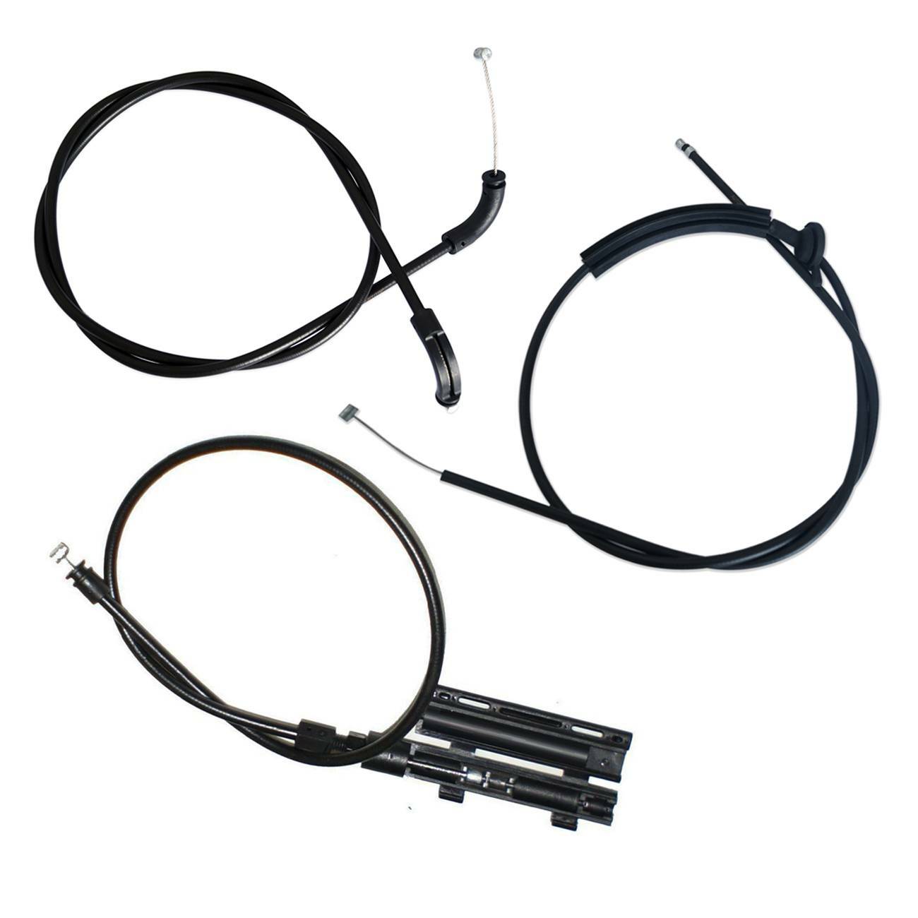 3PCS Engine Hood Release Cable Bowden Cable Kit for BMW E65 E66 7er 51237197474