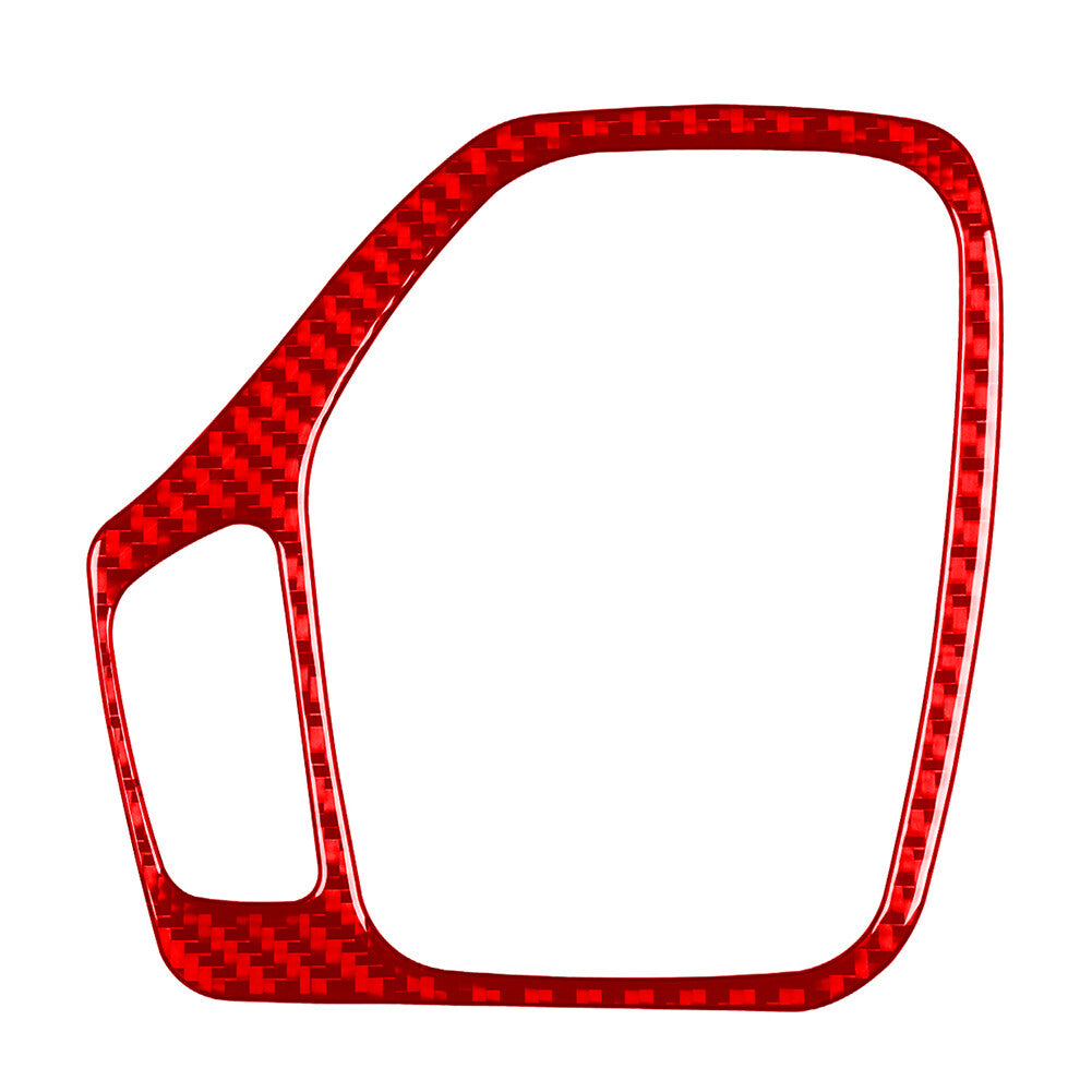 Carbon Fiber Red Gear Shift Panel Cover Trim for Jeep Cherokee 2014-2018